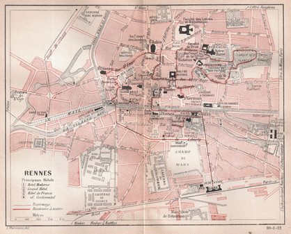 Fichier:Plan de Rennes 1912.png