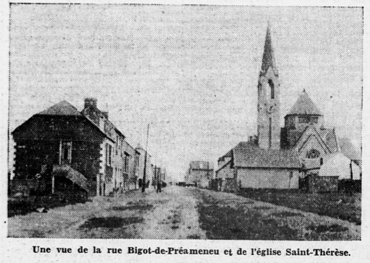 Fichier:Bigot preameneu eglise sainte therese ouest eclair 19351217.JPG