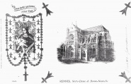 Notre-Dame de Bonne-Nouvelle. Bannière. Carte postale Imprimerie Artistique, Guillemin & Voisin,,2 rue d'Antrain, Rennes. Coll. YRG