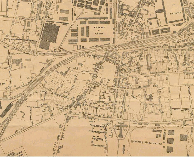 Fichier:Plan de 1919 (Caserne de Guines - Quartier Marguerite).jpg