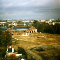 Vue aérienne des imprimeries Oberthür après destruction en 1987