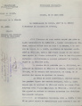 Rapport du commissaire de police sur une réunion tenue en 1936 à la Maison du peuple sur des négociations entre syndiqués du Bâtiment et l'Union patronale, 1936. Archives de Rennes, 7 F 54.