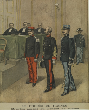 Dreyfus amené au conseil de guerre ( Le Petit Journal 20 août 1899)