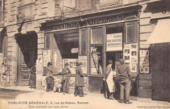 Publicité générale, au n°2, rue de Rohan, en 1922
