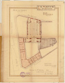 Plans du projet d'Emmanuel Le Ray de la Maison du peuple, rue Saint-Louis, 1919. Archives de Rennes, 2 Fi 4962 - 4970.