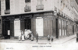 Le restaurant du Faisan Doré, à l'angle des rues du Chapitre et de Montfort. coll YRG et Amr 44Z