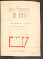 Plan d'une maison particulière actuellement située 28, rue Alphonse Guérin, 1902. Archives de Rennes.