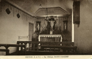 Intérieur de la chapelle. Coll. YRG et AmR 44 Z 2995