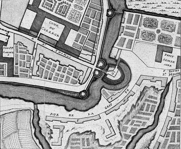 Fichier:Plan de 1726 (Porte Blanche - St Helier).jpg