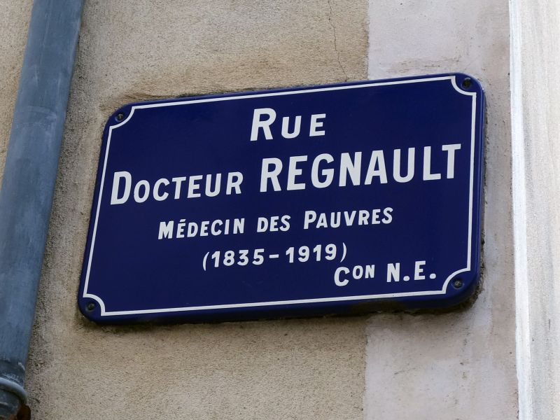 Fichier:La plaque de la rue Docteur Regnault dans le centre de Rennes - Mai 2023 (01).jpeg