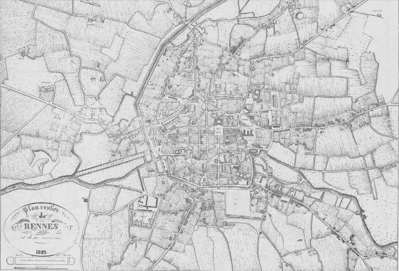 Fichier:Plan de Rennes 1829.jpg
