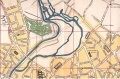 Le plan de Rennes des éd. J. Larcher de 1939 situe encore le Moulin de Trublé, en haut au centre.