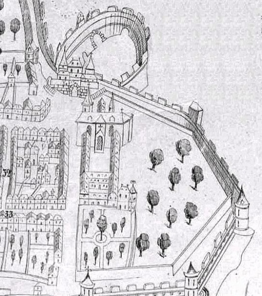 Fichier:Plan de 1616 (Porte St Georges).jpg