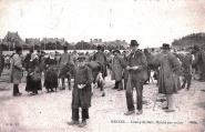 Champ de Mars. Marché aux vaches. Carte postale Guillemot (AG 93), voyagé 1905. Coll. YRG et AmR 44Z2761