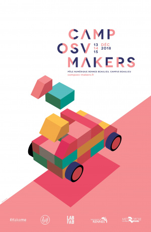 L'affiche de l'évènement CampOSV-Makers