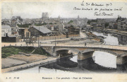 Vue Générale. Pont de l'Abattoir. Carte postale A.G. 45, voyagé 1903. L'abattoir, en dehors du cliché, serait à droite. Coll. YRG