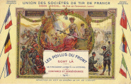 Union des sociétés de Tir de France. Carte patriotique1916. Coll. YRG