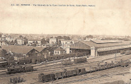 Vue Générale de la Gare (Arrivée de Brest, Saint-Malo, Redon). A.G. 131. Coll. YRG