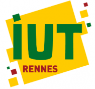 Logo jaune officiel de l'IUT de Rennes