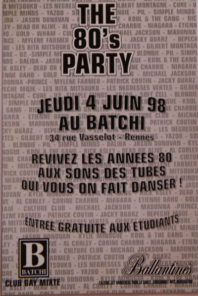 Fichier:1998 The 80 s Party Batchi verso.jpg