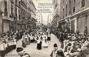 Les Chanoines, Prélats et Evêques suivis du Char Funèbre. Coll. YRG et AmR 44Z0121