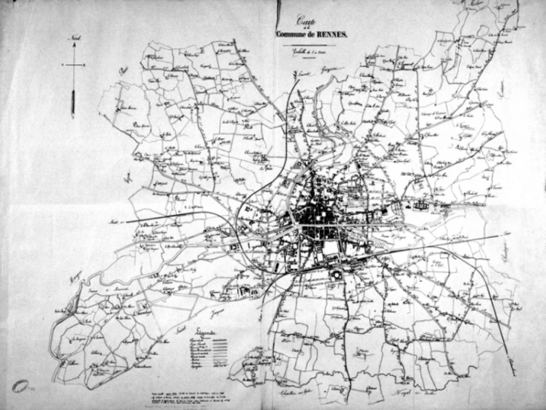 Fichier:Plan de Rennes 1890.png