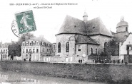 Chevet de l'Eglise St-Etienne et boulevard de Chézy. Carte postale de Vasselier 2283. Coll. YRG et AmR 44Z2215